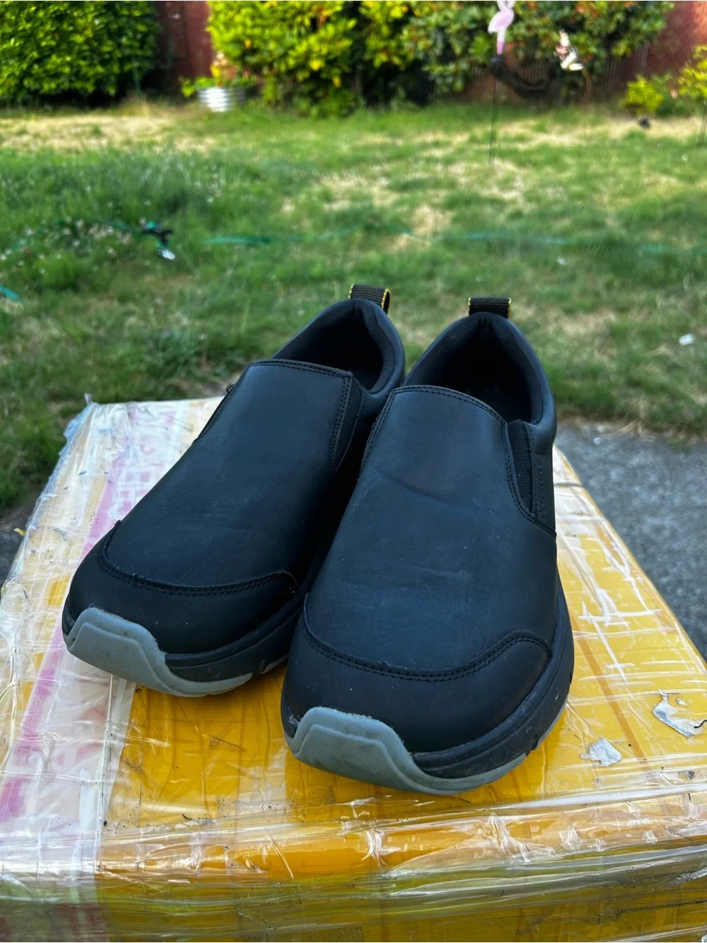 Gerry Moc II Men's Black Slip-On Work Waterproof Shoes Size 12
